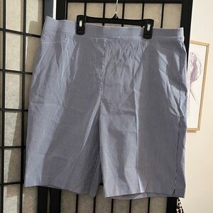 Calvin Klein Navy Pinstripe Women's Shorts